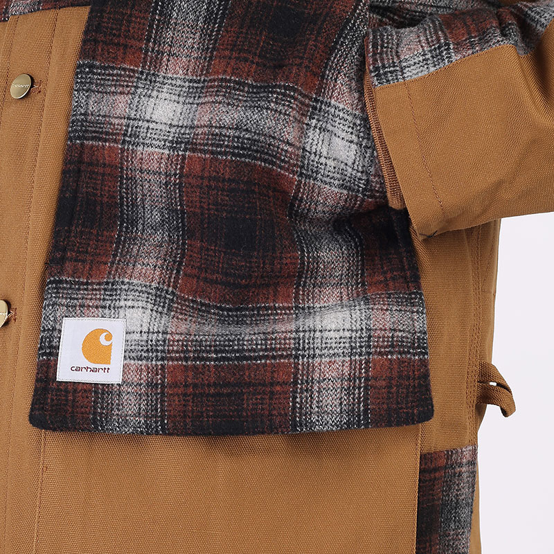 мужская коричневая куртка Carhartt WIP Highland Jacket I029456-h brwn offroad - цена, описание, фото 4